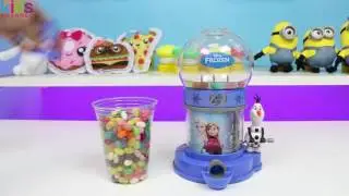 Disney Frozen Jelly Belly Bean Machine Fun Elsa Anna Olaf Themed Candy Dispenser! - Kidschanel