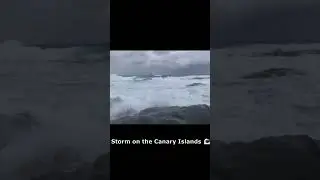 Storm on the Canary Islands 🌊 Evening Ocean Sounds