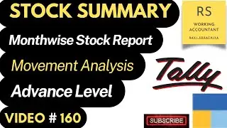 How To Check Stock Month Wise in Tally Prime | Movement Analysis of Stock Items in Tally Prime