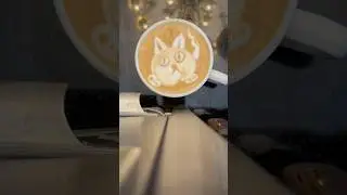 Latte Art Cat | Every Pour Tells a Story 🐱☕ #shorts