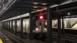 NYC Subway: (E)(F) Exp and (M)(R) Lcl Trains & 8-Car R179 @ Grand Av-Newtown