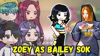 KDH || Huntrix || K-pop Demon Hunters React To Zoey as Bailey Sok || PLAY IN 2X SPEED
