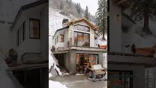 Traumhaftes Winterhaus 😍 #winter #construction #shorts