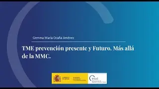 TME. Prev. presente y futuro. Más allá de la MMC - Gemma Mª Ocaña - Jefa Unid. Téc. Erg. CNMV  INSST