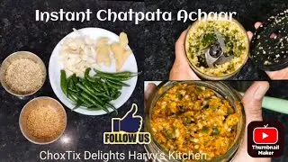 Instant Chatpata Green 💚 Chilli, ginger and garlic pickle 🥒