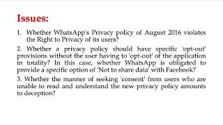 32. WhatsApp Privacy Petition