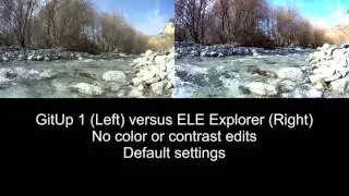 ELE Explorer vs GitUp 1 Action Camera Test Review