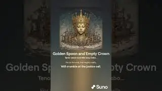 Golden spoon and empty crown