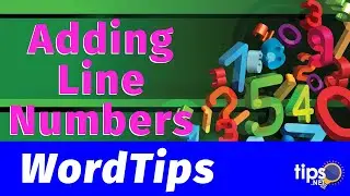 Adding Line Numbers