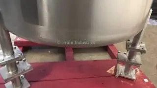 A&B Process Systems 200 GAL 316 Stainless Steel Process Tank Demonstration