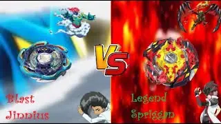 【B-89 Blast Jinnius VS B-86 Legend Spriggan】/ Joshua Burns VS Red Eye / Beyblade Burst God