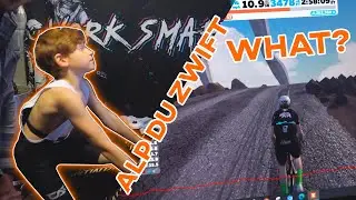 9yr old Kid rides BIGGEST CLIMB in Zwift (3+ hours on the trainer!!!)