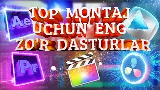Montaj uchun ENG ZO'R Dasturlar Topligi BEPUL DASTURLAR ? #montaj #premierepro #motajdarslik #top