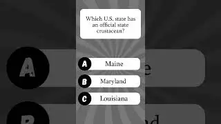 В каком штате США есть официальное ракообразное? #usaquiz #americantrivia