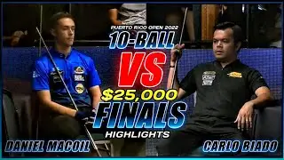 CARLO BIADO VS DANIEL MACOIL, 10-BALL OPEN CHAMPIONSHIP FINALS 2022 - HIGHLIGHTS