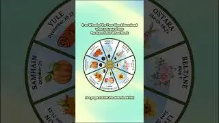 FREE Wheel of the Year Chart Download when you purchase the Aura Color Wheel Book! 🌈 #auracolorwheel