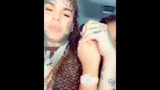 6ix9ine flirts Jade his girlfriend