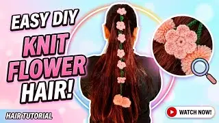 NEW Beautiful Crochet Parandi with Flowers | Hairstyle Styling Ideas