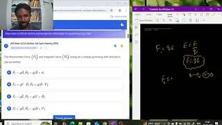 Motion of charge in both magnetic and electric field