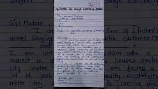 Application for change electricity meter |||. @SKS.Official811 #letter #electronic #meter