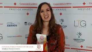 SPARKLE VEGAN EVENTS Wins Event Planning Company of the Year