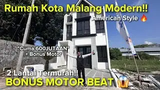 RUMAH MURAH KOTA MALANG 2 LANTAI 😍 BONUS MOTOR BEAT 🔥🔥