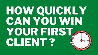 How long does it take to win your first client in recruitment