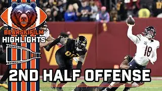 Лучшие моменты Chicago Bears — вторая половина матча против Commanders. КАЖДОЕ НАПАДЕНИЕ SNAP. Ке...