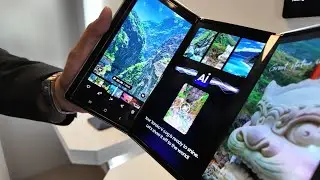 Samsung Galaxy Flex G and Flex Z prototypes at Computex 2025 showing off tri-fold OLED by Samsung!