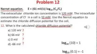 Diffusion and Osmosis problem 12 video