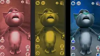 Yesil Talking Tom Vs Talking Tom Cat 2 Colors Effects Funny Movement Vs Mobile Gameplay - Tom Kartun