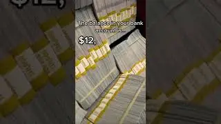 12 миллионов долларов💰 (12 680 779,20 долларов🤑) на банковском счете🏦 #Shorts