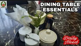 Dining Table essentials | Dining table organization | How to decorate Dining table for everyday need