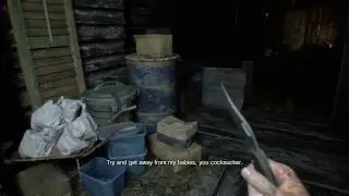 Resident Evil 7 - Old House: Escape Marguerite Baker's Insect Attacks Run To Save Room Gameplay