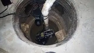 Redundant water warnings for a basement sump hole.