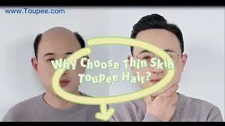 Chris is wearing our Thin Skin poly hair system👉