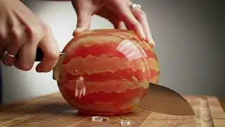 Glass Watermelon ASMR 🍉✨ | Satisfying Knife Cut & Crystal Texture | #shorts