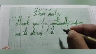 Teacher's day#cursivehandwriting #handwriting #shortvideo #simplehandwriting #MANNNK CURSIVE WORLD