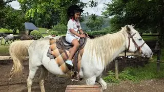 Asante Rides a Horse🐴 My First Horse Ride! December Holiday Fun! | Kids Videos 