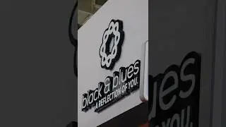 Stall designed for Black & Blue at IIID Exhibition Hyderabad #interiordesign #hilltopdezigns #Stall