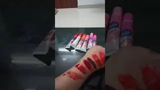 Romantic Bear WOW long lasting lip color. 6 color  punk.peach. watermelon. orange. red. cherry red.