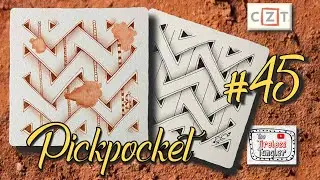 PICKPOCKET || 100 Days of Zentangle ® 2021 || Day 45