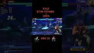 KOF15: Ralf stun combo + 100% #shorts #kofxv