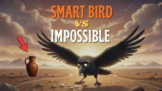 A Thirsty Crow&rsquo;s Pebble Trick &ndash; A Fable for Kids