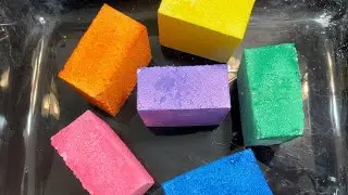 SOFT DUSTY HOMEMADE RAINBOW GYM CHALK BLOCKS // ASMR // SLEEP AID