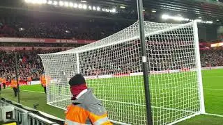 LFC Fans After West Ham Win.Alison Gets Cheered