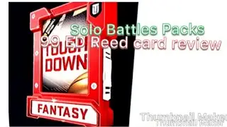 Madden 19-Ultimate legend 99 Ed Reed card review and weekend SOLO Pack opening