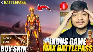 MAX BATTLEPASS & NEW SKIN PURCHASE IN INDUS GAME 🔥 || Indus Battle Royale || Indus Gameplay