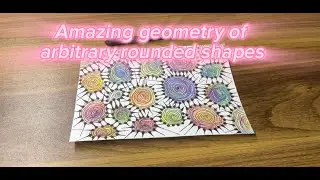Amazing geometry of arbitrary rounded shapes. 314 Pattern / Zentangle art