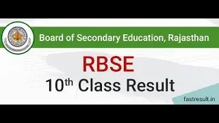 RBSE Board 10th Result 2019 - Fastresult